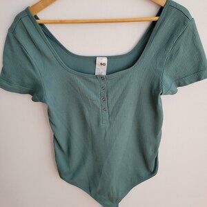 SO-Short Sleeve Teal Body Suit